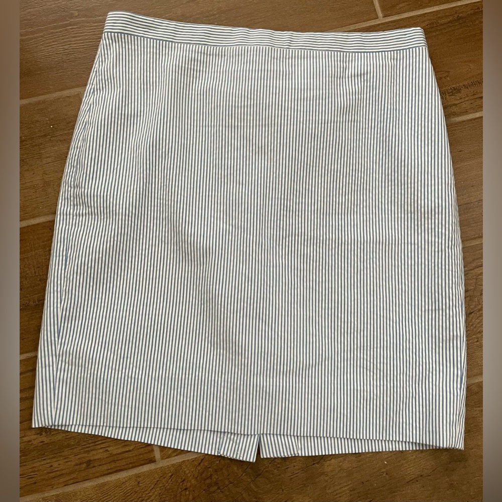 J Crew Factory Women’s 10P Seersucker Pencil Skirt